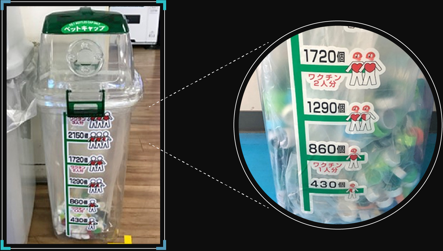 ペットボトルキャップの回収